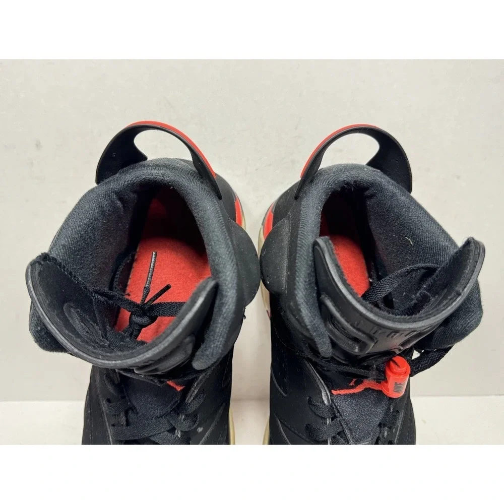 Jordan Air Jordan 6 Retro Infrared Black Red 2019 Nubuck Men's Sz 11 384664-060